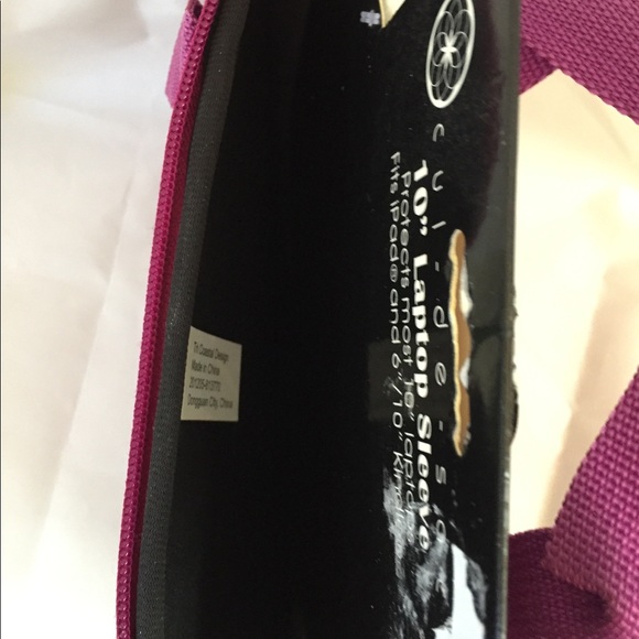 10 INCH LAPTOP SLEEVE BLUE PINK PURPLE CUL DE SAC - Picture 6 of 8